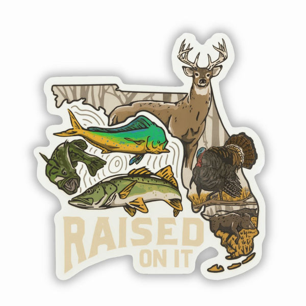 Raised On It – Florida Sportsman Vinyl Sticker | 3
