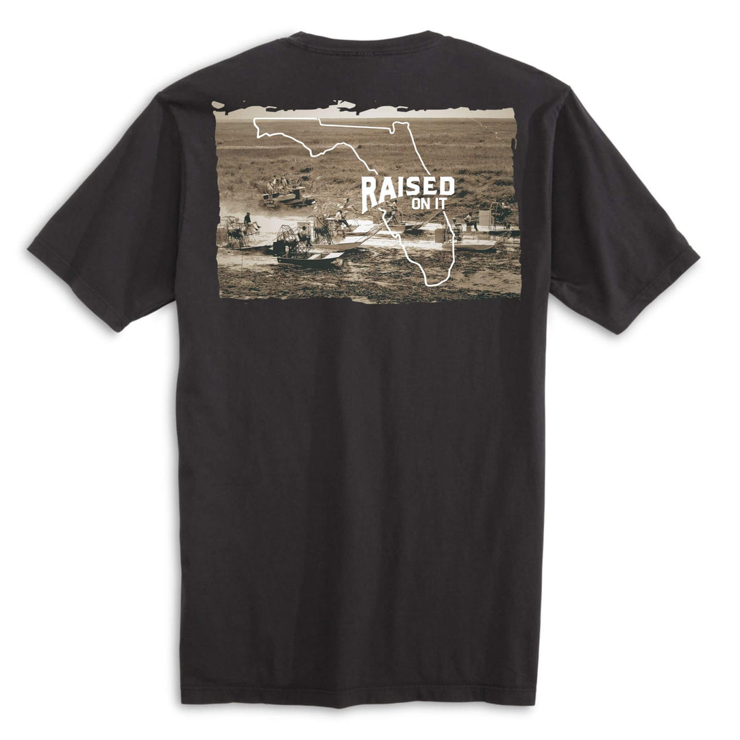 Heritage Florida Airboat Tee | Black | Unisex Short Sleeve Comfort Tee