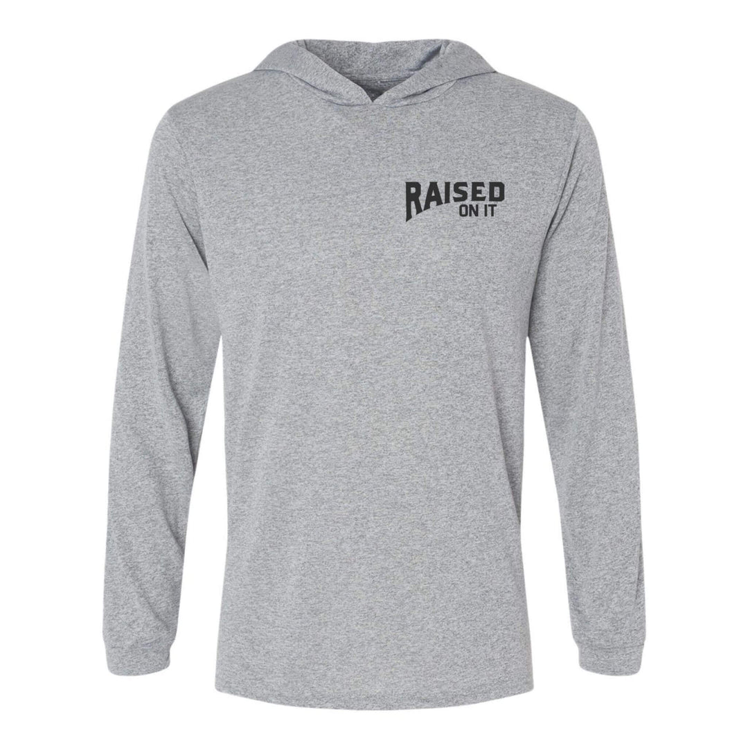 Florida Sunset | Heather Grey | Unisex Long-Sleeve Performance Hoodie