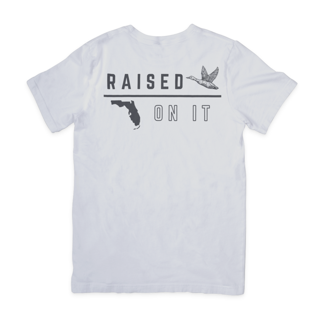 Florida Vintage Waterfowl Tee | Pine Green & Silver | Unisex Short-Sleeve Comfort Tee