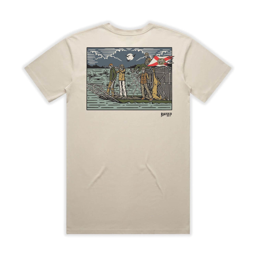 Florida Dyin' Breed Airboat | Sand | Unisex Short-Sleeve Comfort Tee