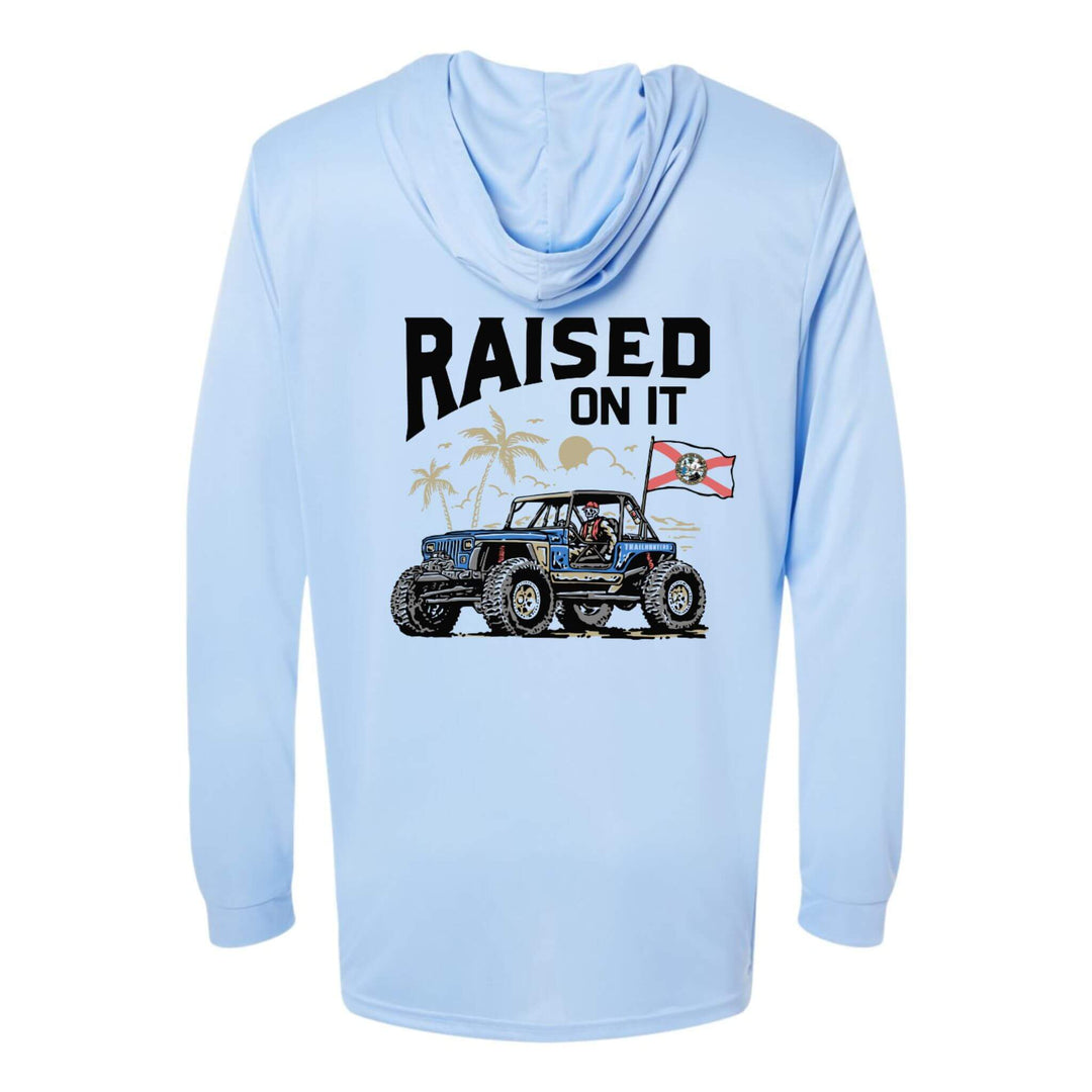 Florida Offroad Beach | Ocean Blue | Unisex Long Sleeve Performance Hoodie