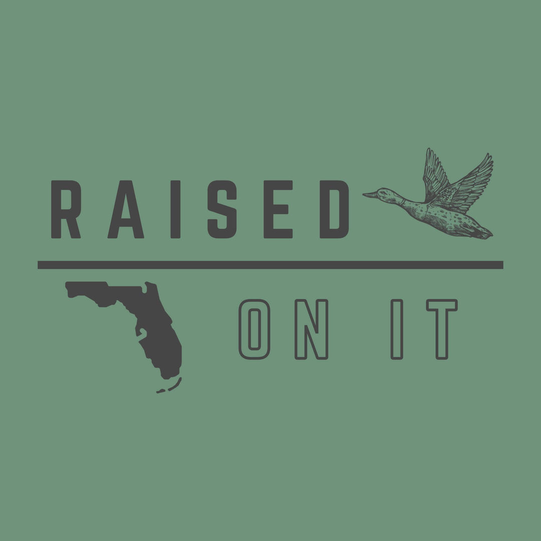 Florida Vintage Waterfowl Tee | Pine Green & Silver | Unisex Short-Sleeve Comfort Tee