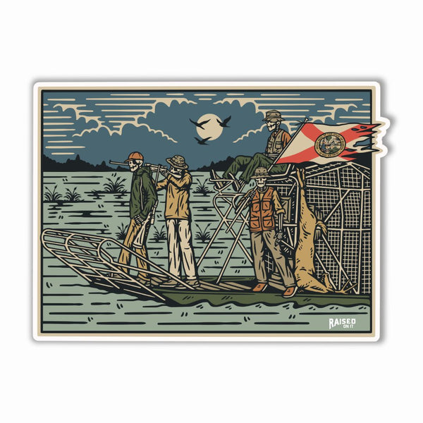 Florida Dyin’ Breed Airboat Sticker | 3