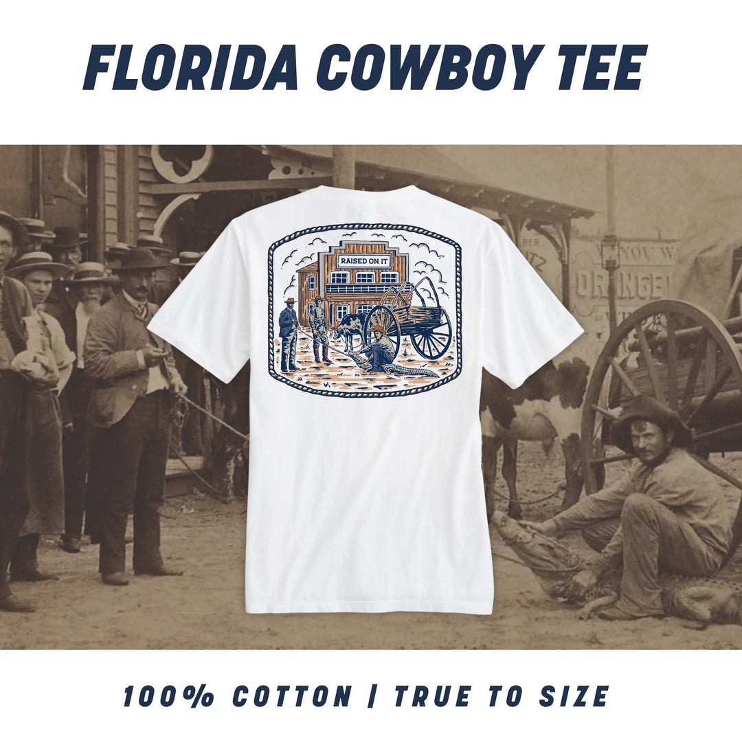 Florida Cowboy | White | Unisex Short-Sleeve Comfort Tee