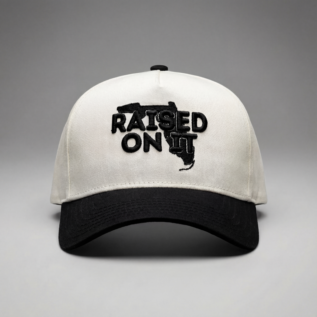 Raised On It | Florida Logo | Embroidered Trucker Hat