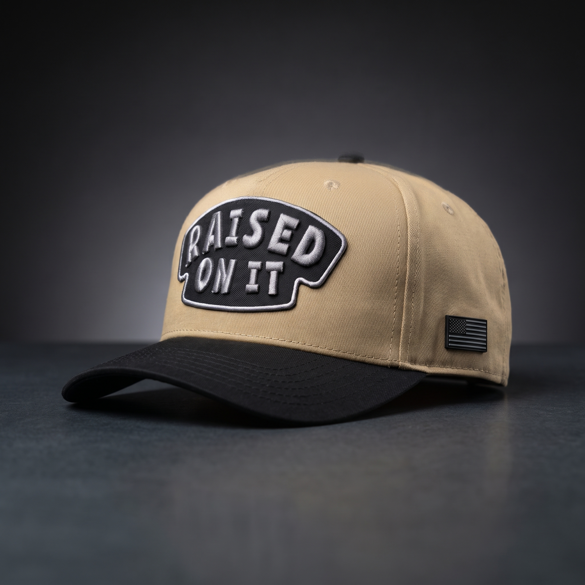 Raised On It | America 250 | Tan Eagle Snapback