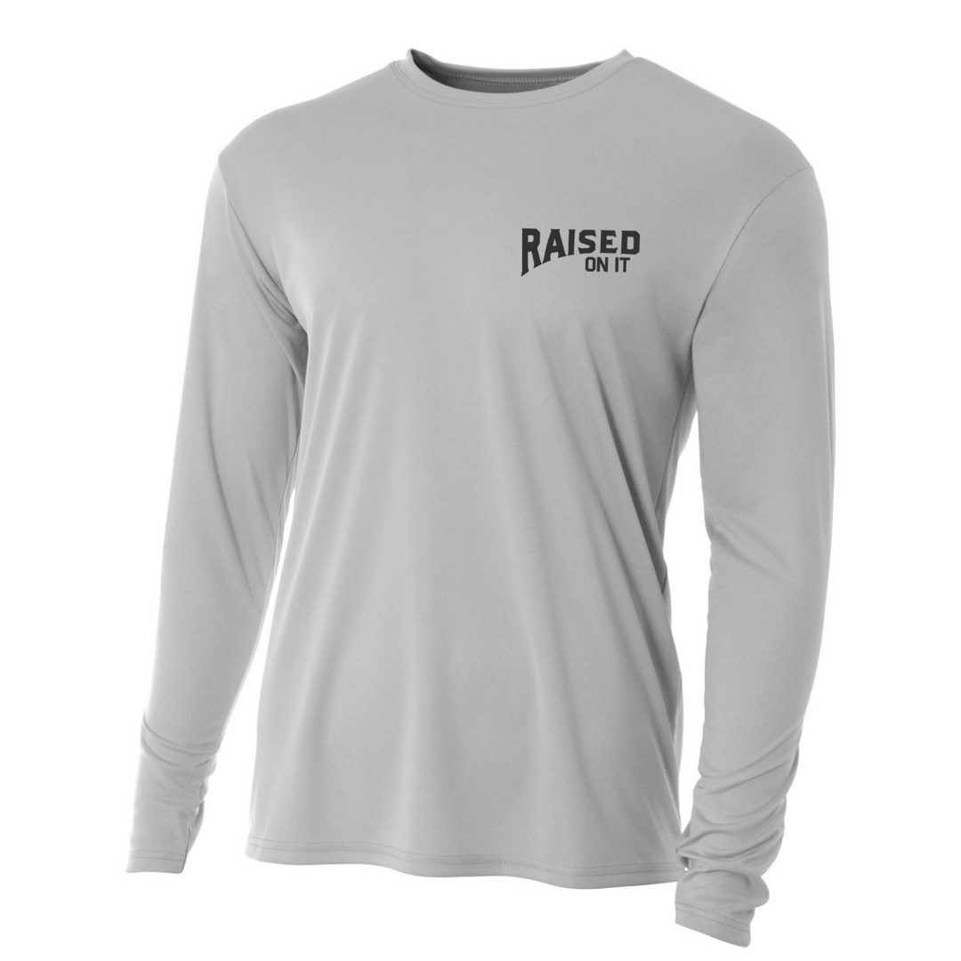 Florida Sunset Performance Shirt | Steel Gray | Unisex Long-Sleeve Active Blend